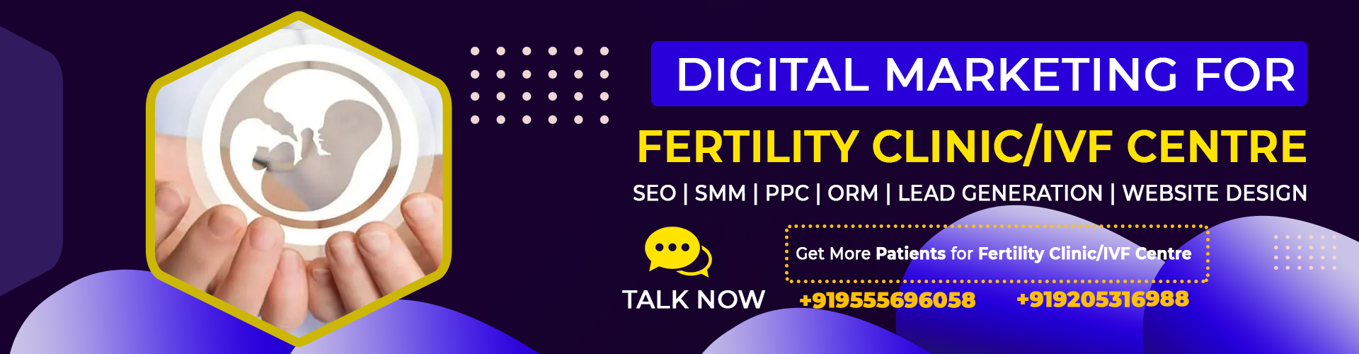 Digital Marketing for Fertility Clinic/IVF Centre,SEO,Social Media,PPC